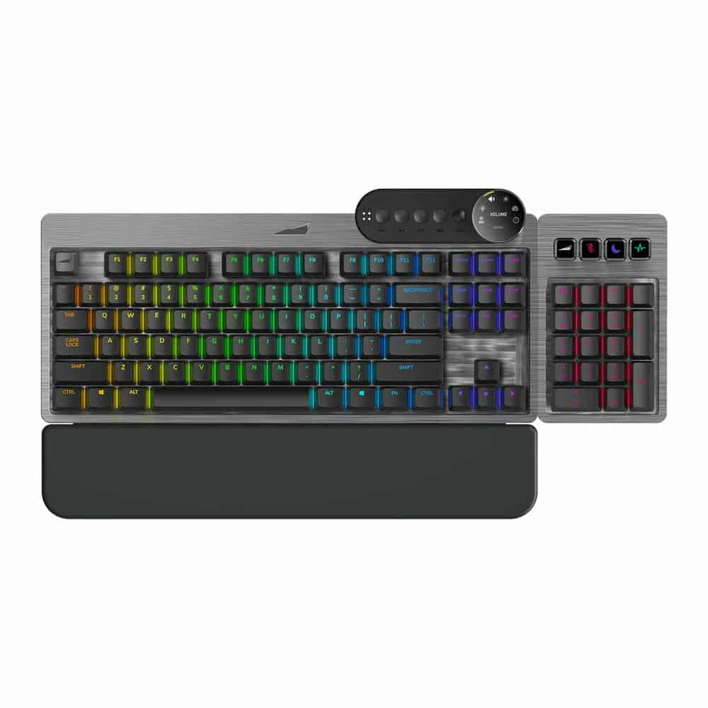 (image for) Mountain Everest Max Grey RGB Gaming Keyboard Cherry MX Red Switches Customizable